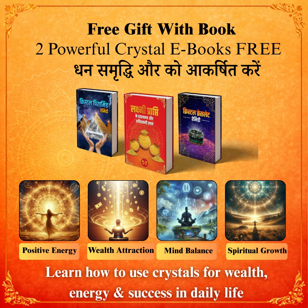 Laxmi Prapti Ke Upay – Hindi Book + Free Pyrite Tumbled (Money Attraction Stone)
